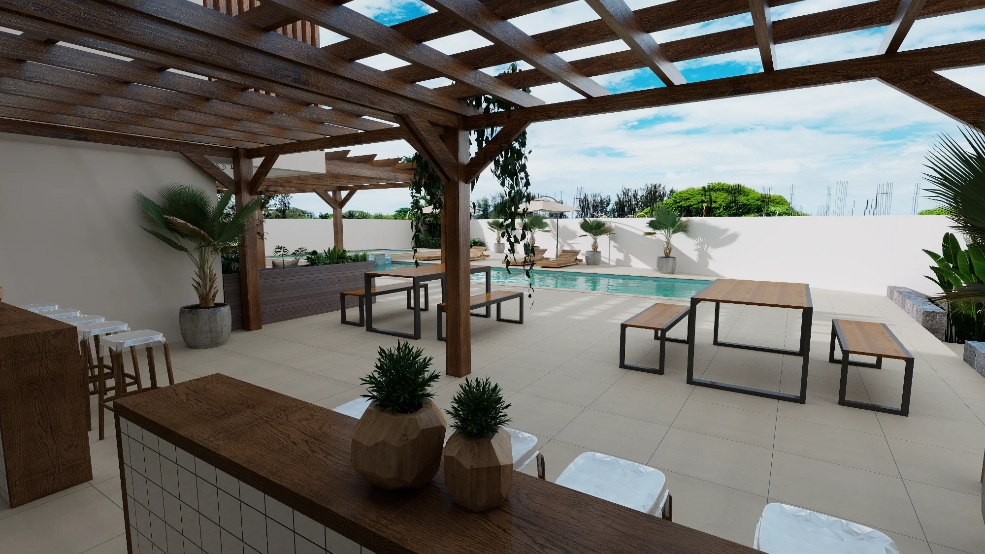 Bar area