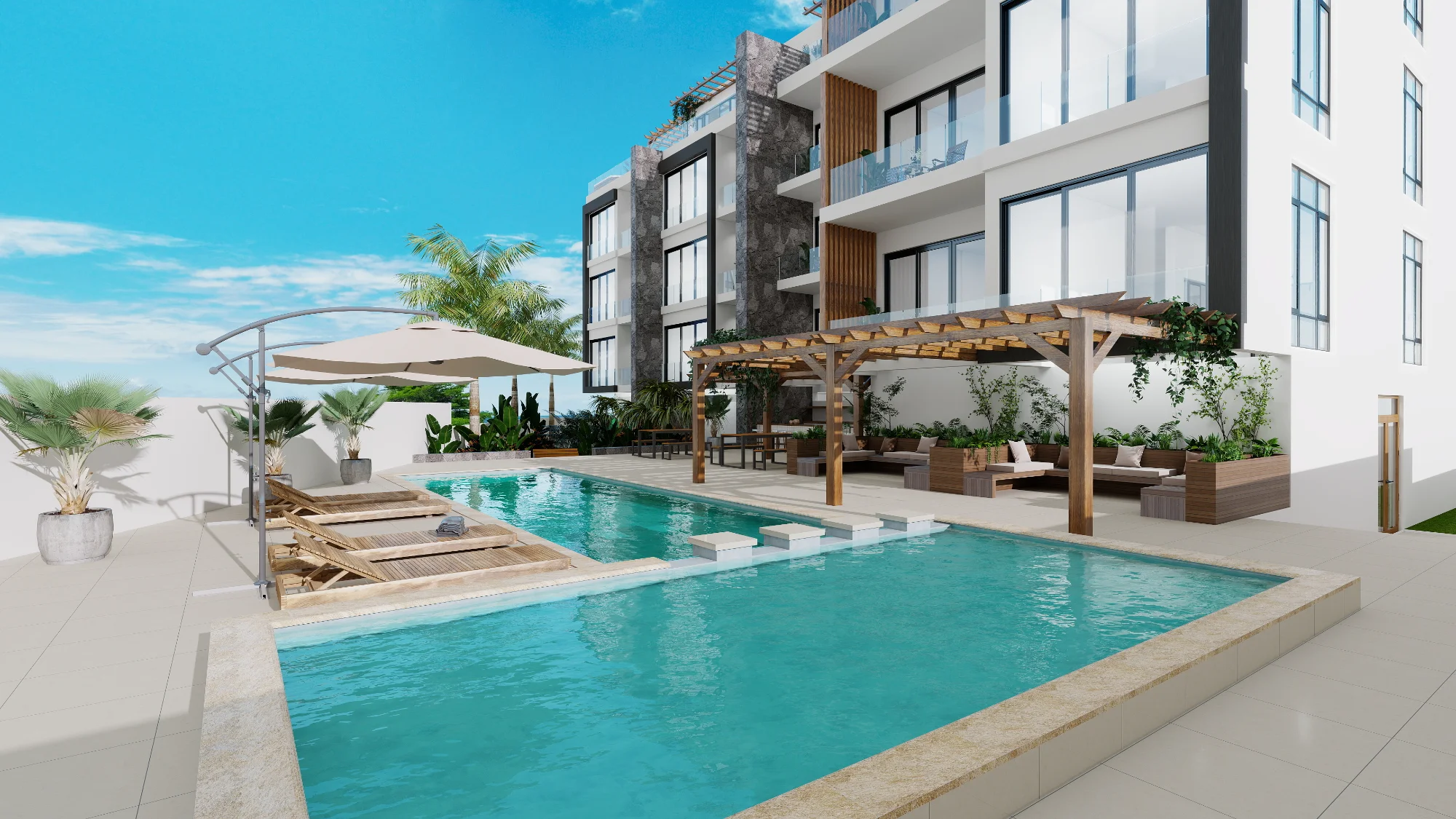 Pool area